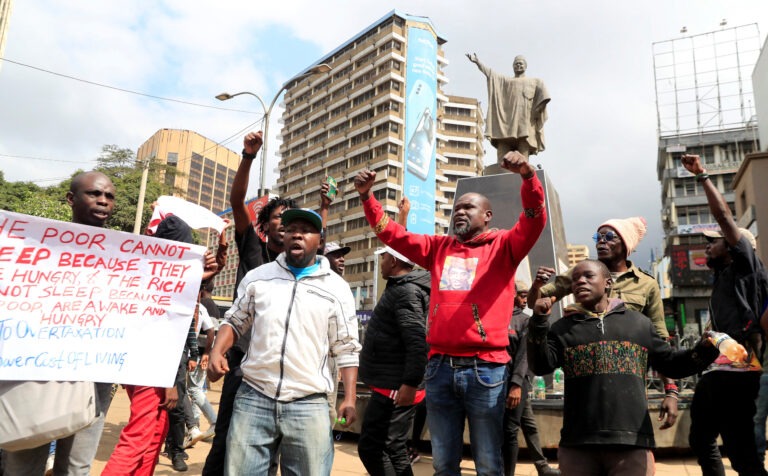 Kenya activists march over unpopular finance bill in Nairobi