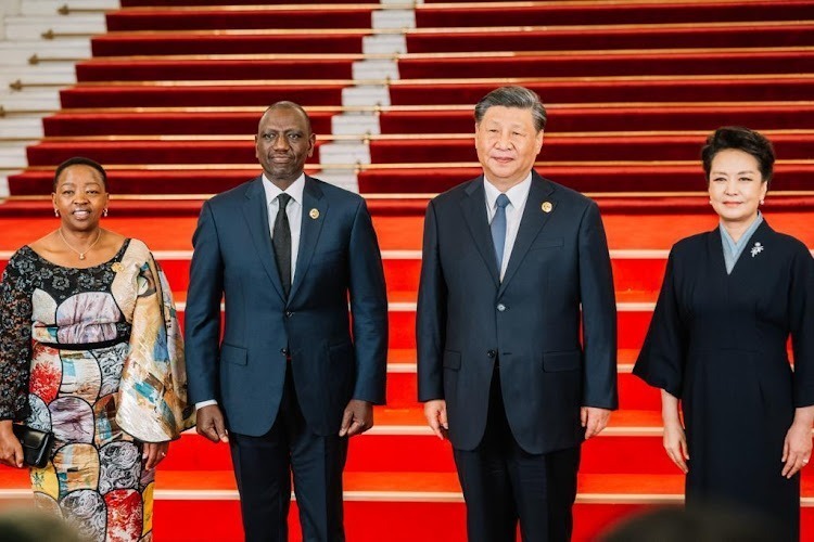 Kenyan President along China President