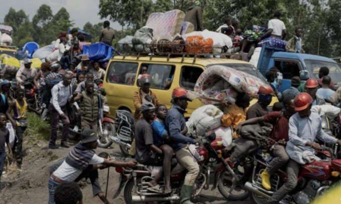 Thousands flees homes as Army Fights with M23 Rebels in DRC