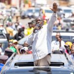 DP Rigathi Gachagua in addressing people in a rally.