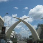 Mombasa's Moi Avenue.