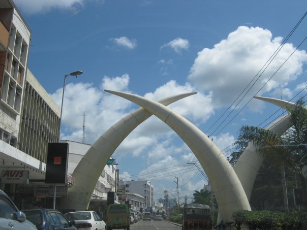 Mombasa's Moi Avenue.