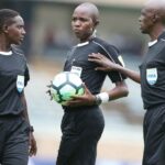 Kenyan Referees officiating a match.