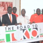 Athletics Kenya unveiling "Road to Tokyo" initiative.