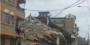 Collapsed Kahawa West house.