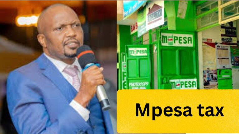 Moses Kuria and Mpesa shop.