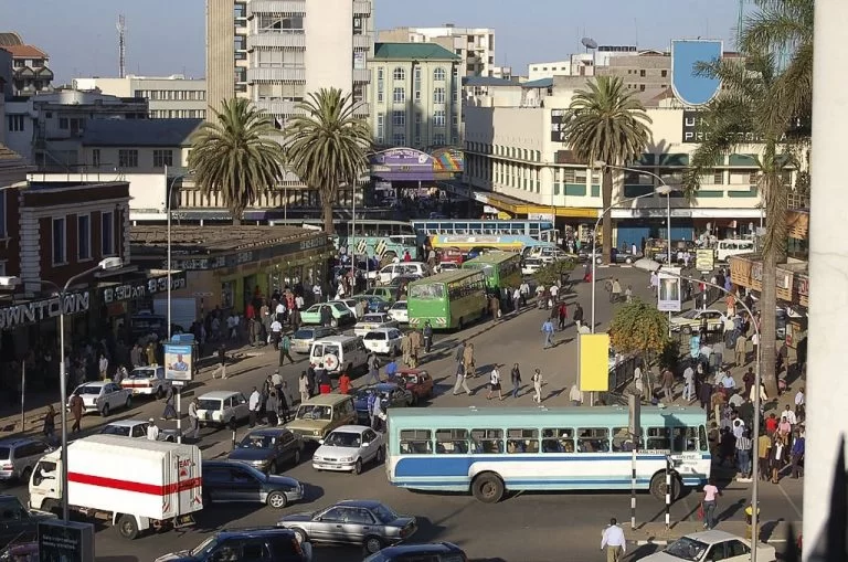 image showing Nairobi downtown.