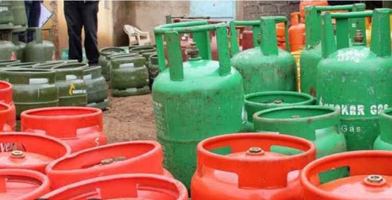 A photo of cooking gas cylinders. Eppra plans to control cooking gas prices.