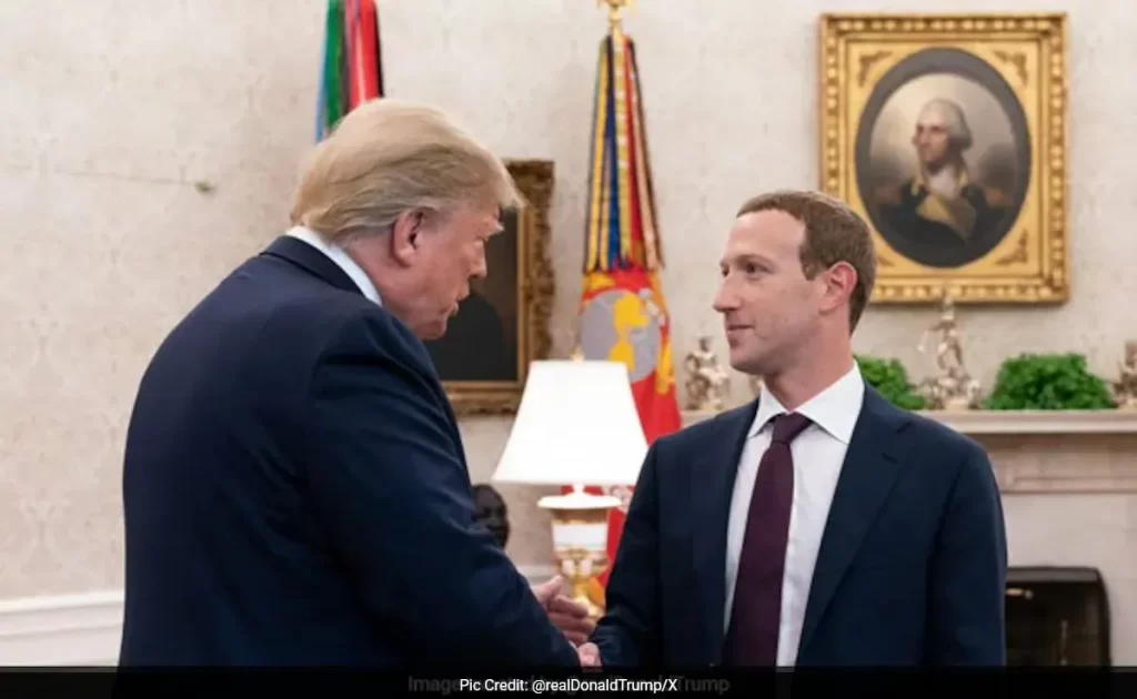 Donald Trump and Mark Zuckerberg