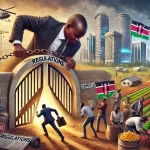 A photo depicting hoe government control businesses.