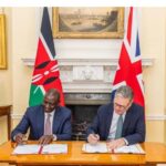 President William Ruto and UK PM Kier Starmer